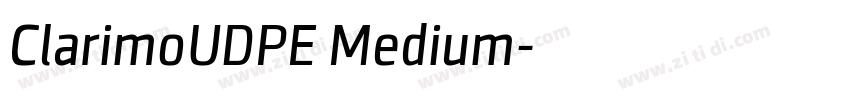 ClarimoUDPE Medium字体转换